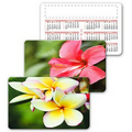 Calendar Card Wallet Size / Lenticular Flower Flip Effect (Blank)